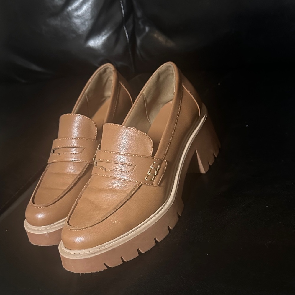 a.n.a Brown Women's Chunky Loafers